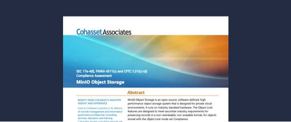 Cohasset Associates Report