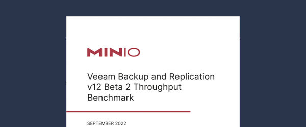 Veeam Backup and Replication v12 Beta 2 Throughput Benchmark